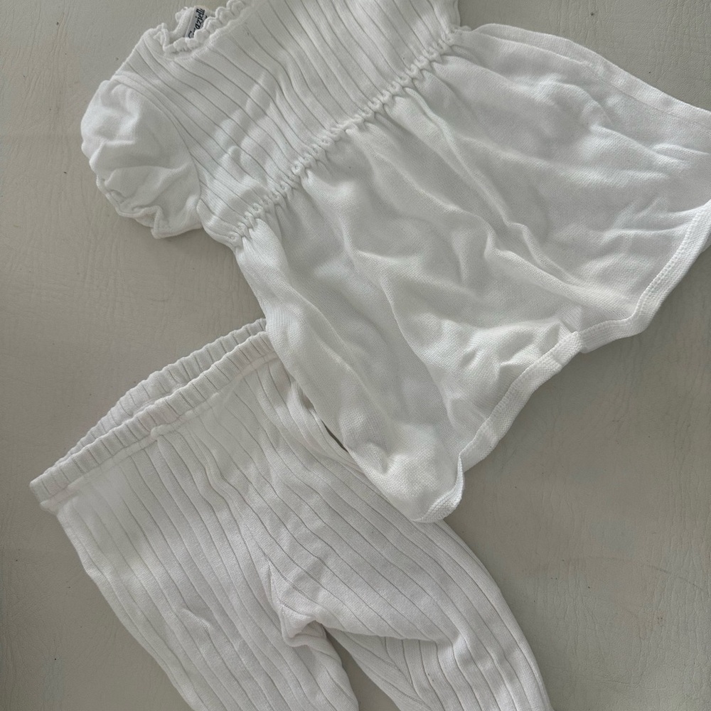 Baby Graziella White Kids cotton baby girls summer outfit 12m Italian couture